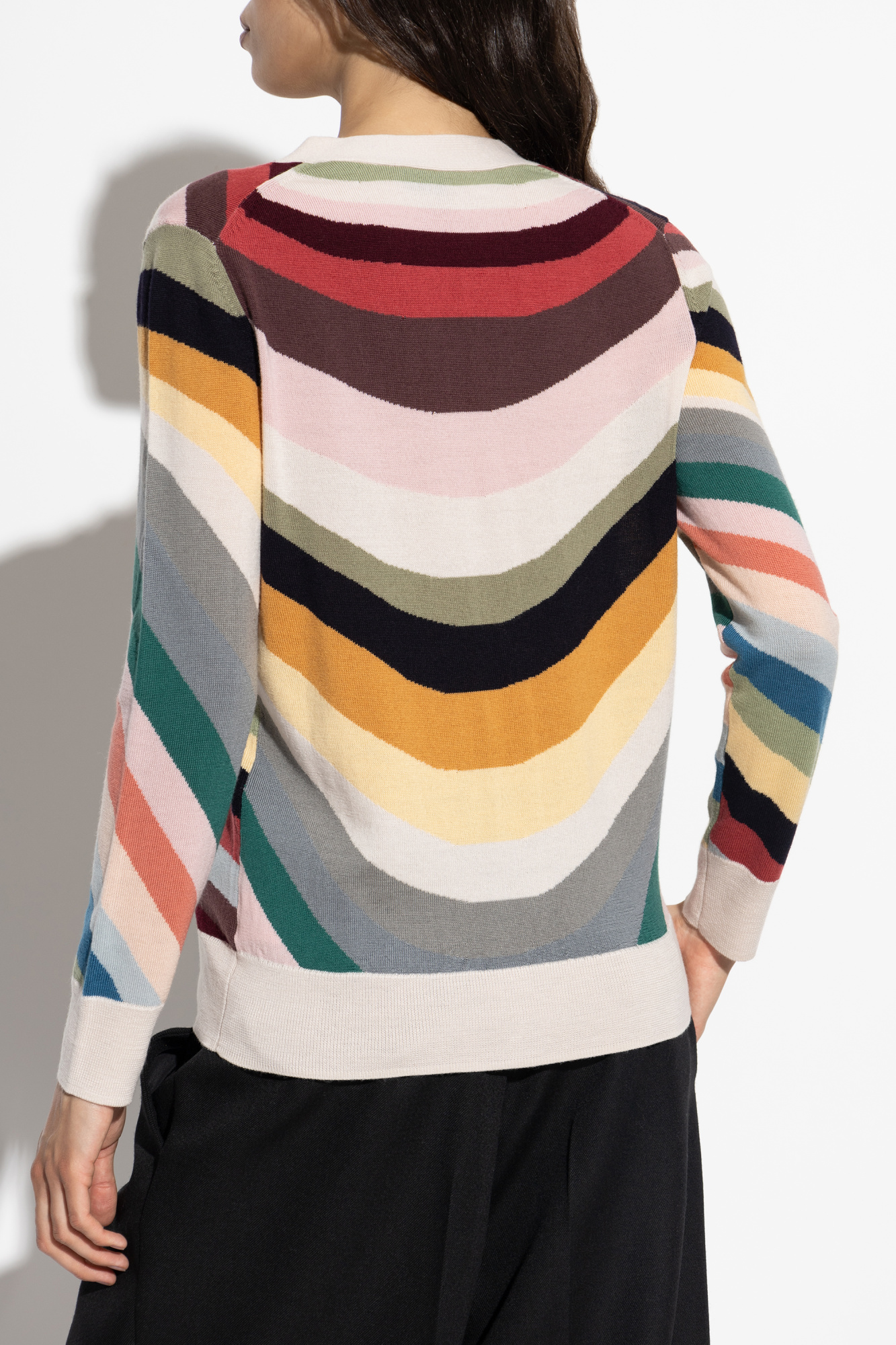 Multicolour Cardigan with striped pattern PS Paul Smith